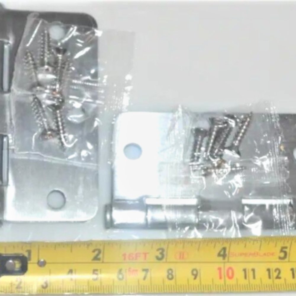 4X Builder's Hardware 3.5" Hinge 1/4" Radius BUTT HINGES Stainless Steel Hinges